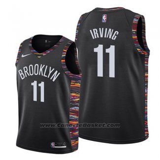 Maglia Bambino Brooklyn Nets Kyrie Irving #11 Citta 2019-20 Nero