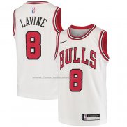 Maglia Bambino Chicago Bulls Zach Lavine #8 Association Bianco