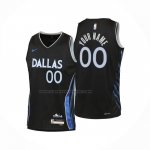 Maglia Bambino Dallas Mavericks Personalizzate Citta 2025-26 Nero