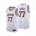Maglia Bambino Los Angeles Lakers Luka Doncic No 77 Association 2024-25 Bianco