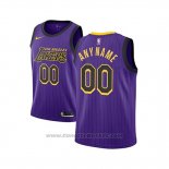 Maglia Bambino Los Angeles Lakers Personalizzate Citta 2018-19 Viola