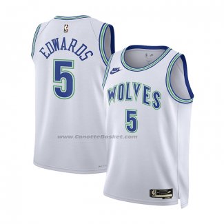Maglia Bambino Minnesota Timberwolves Anthony Edwards #5 Classic 2023-24 Bianco