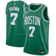 Maglia Boston Celtics Jaylen Brown NO 7 Icon 2020-21 Verde