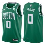 Maglia Boston Celtics Jayson Tatum #0 2017-18 Verde