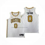 Maglia Boston Celtics Jayson Tatum No 0 Citta 2025-26 Bianco