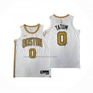 Maglia Boston Celtics Jayson Tatum No 0 Citta 2025-26 Bianco