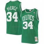 Maglia Boston Celtics Paul Pierce NO 34 Hardwood Classics Throwback Verde