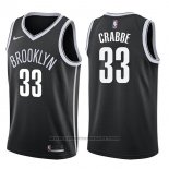 Maglia Brooklyn Nets Allen Crabbe #33 Icon 2017-18 Nero