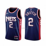 Maglia Brooklyn Nets Blake Griffin NO 2 Citta 2021-22 Blu