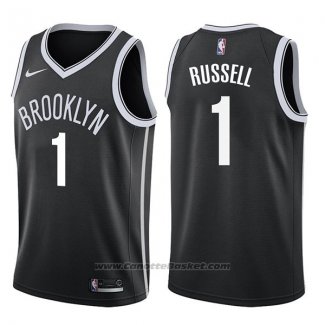 Maglia Brooklyn Nets D'angelo Russell #1 Icon 2017-18 Nero