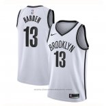 Maglia Brooklyn Nets James Harden #13 Association 2020 Bianco