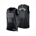 Maglia Brooklyn Nets Personalizzate Statement 2024-25 Nero