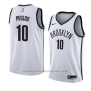 Maglia Brooklyn Nets Theo Pinson #10 Association 2018 Bianco