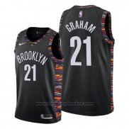 Maglia Brooklyn Nets Treveon Graham #21 Citta Edition Nero