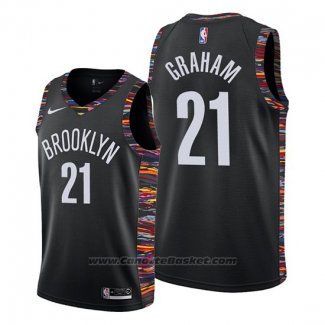 Maglia Brooklyn Nets Treveon Graham #21 Citta Edition Nero