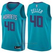 Maglia Charlotte Hornets Cody Zeller #40 Icon 2017-18 Verde