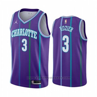 Maglia Charlotte Hornets Terry Rozier #3 Hardwood Classics Viola