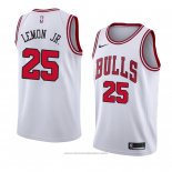 Maglia Chicago Bulls-19 Walt Lemon Jr. #25 Association 2018 Bianco