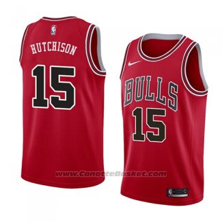 Maglia Chicago Bulls Chandler Hutchison #15 Icon 2018 Rosso