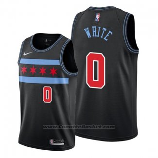 Maglia Chicago Bulls Coby White #0 Citta 2018-19 Nero