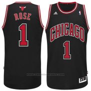 Maglia Chicago Bulls Derrick Rose #1 Nero