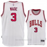 Maglia Chicago Bulls Dwyane Wade #3 Bianco