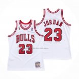 Maglia Chicago Bulls Michael Jordan NO 23 Mitchell & Ness 1995-96 Bianco
