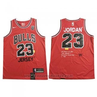 Maglia Chicago Bulls Michael Jordan #23 Retro 1985 Rosso