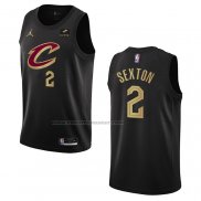 Maglia Cleveland Cavaliers Collin Sexton NO 2 Statement 2022-23 Nero