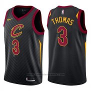 Maglia Cleveland Cavaliers Isaiah Thomas #3 Statement 2017-18 Nero