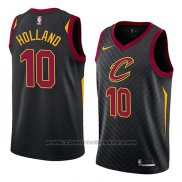 Maglia Cleveland Cavaliers John Holland #10 Statement 2018 Nero