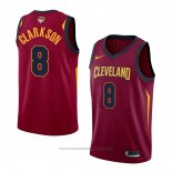 Maglia Cleveland Cavaliers Jordan Clarkson #8 Icon 2017-18 Finals Bound Rosso