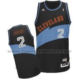 Maglia Cleveland Cavaliers Kyrie Irving #2 Retro Nero Blu