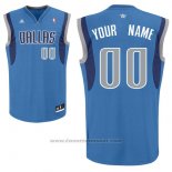 Maglia Dallas Mavericks Adidas Personalizzate Blu
