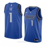 Maglia Dallas Mavericks Courtney Lee #1 Icon 2018 Blu