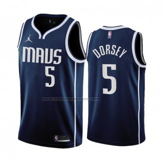 Maglia Dallas Mavericks Tyler Dorsey #5 Statement 2022-23 Blu