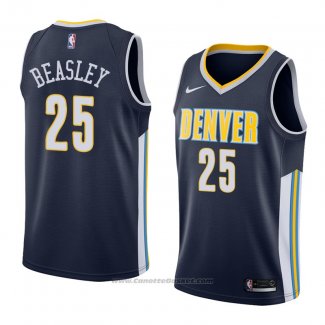 Maglia Denver Nuggets Malik Beasley #25 Icon 2018 Blu