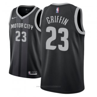 Maglia Detroit Pistons Blake Griffin #23 Citta 2018-19 Nero