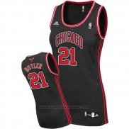 Maglia Donna Chicago Bulls Jimmy Butler #21 Nero