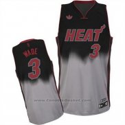 Maglia Fadeaway Moda Dwyane Wade #3 Grigio