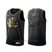 Maglia Golden Edition Golden State Warriors Stephen Curry Nero