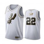 Maglia Golden Edition San Antonio Spurs Rudy Gay #22 Bianco