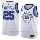 Maglia Golden State Warriors Chris Boucher #25 Hardwood Classic 2018 Bianco