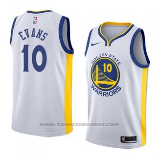 Maglia Golden State Warriors Jacob Evans #10 Association 2018-19 Bianco