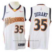 Maglia Golden State Warriors Kevin Durant #35 Mitchell & Ness 2009-10 Bianco