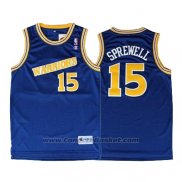 Maglia Golden State Warriors Latrell Sprewell #15 Retro Blu