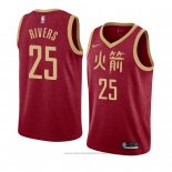 Maglia Houston Rockets Austin Rivers #25 Citta 2018-19 Rosso