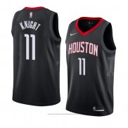 Maglia Houston Rockets Brandon Knight #11 Statement 2017-18 Nero