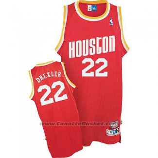 Maglia Houston Rockets Clyde Drexler #22 Rosso