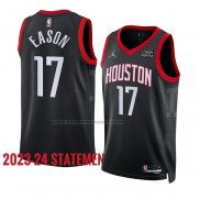 Maglia Houston Rockets Tari Eason #17 Statement 2023-24 Nero